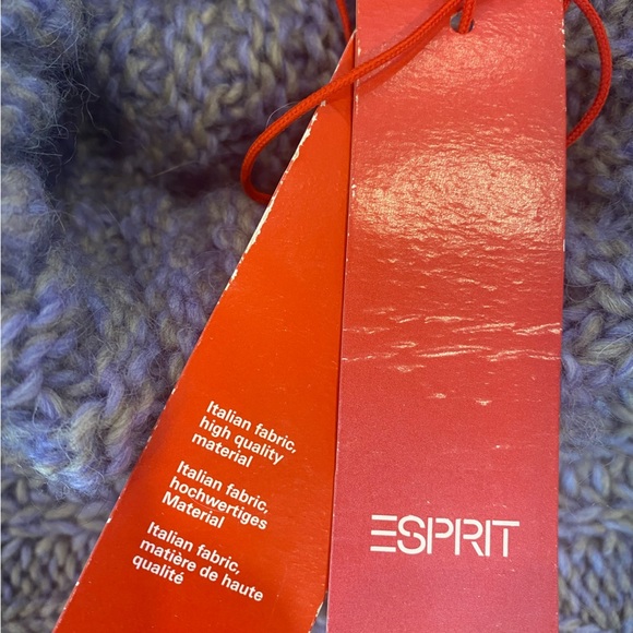 Esprit Purple Cowl Neck Sweater NWT - Picture 7 of 8